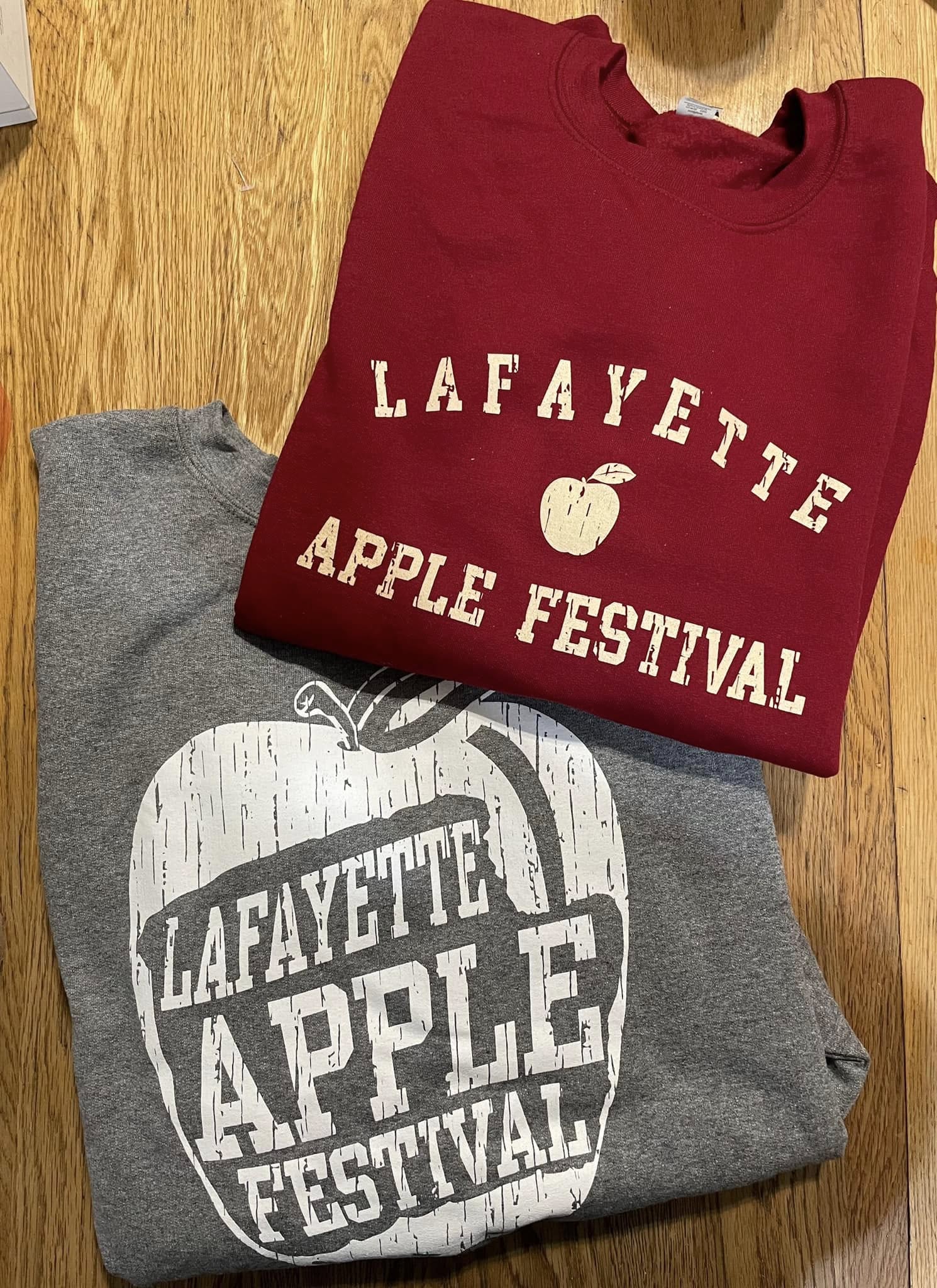 Real Lafayette Apple Festival printed apparel